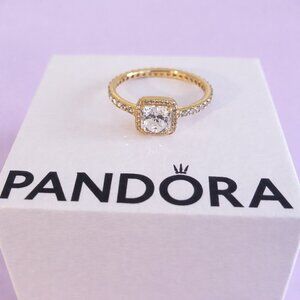 🍷14K GOLD Pandora Elegance Ring 💐💍